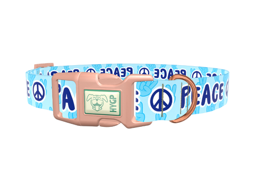 Peace Symbol Dog Collar