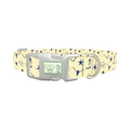 Cowboy Western Heart Dog Collar - plastic silver