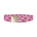 Christmas Fishbone Dog Collar - metal silver