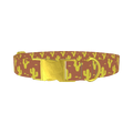 Western Cactus Dog Collar - metal gold
