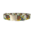 Meadow Bloom Dog Collar - metal silver