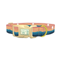 Mountain Sunset Dog Collar - plastic gold
