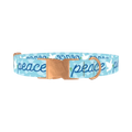 Peace Dove Dog Collar - metal rose gold