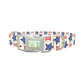 Striped Stars Dog Collar - plastic silver