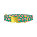 Christmas Candy Dog Collar - metal gold