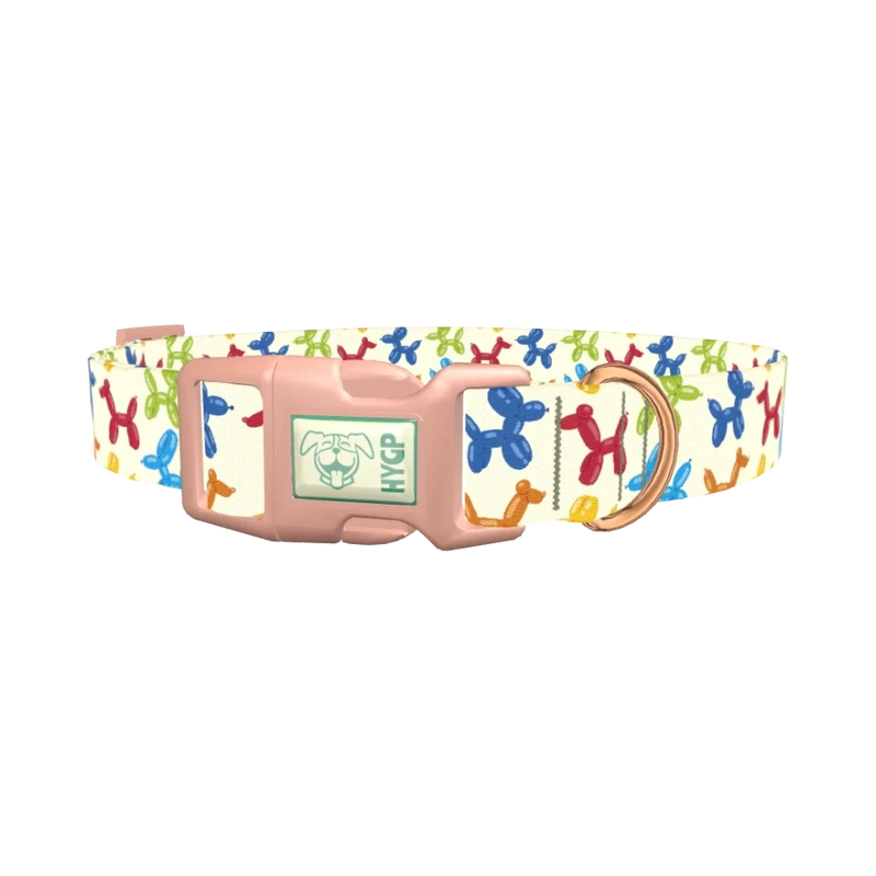 Balloon Animal Dog Collar - plastic rose gold