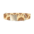 Mandala Pattern Dog Collar - metal silver