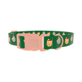 Santa Cat Face Dog Collar - plastic rose gold