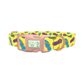 Colorful Flip Flop Dog Collar - plastic rose gold
