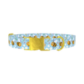 Bees and Hearts Dog Collar - metal gold
