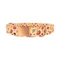 Autumn Leaves and Mushrooms Dog Collar - metal rose gold
