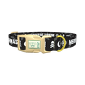 Gothic Christmas Dog Collar - plastic gold