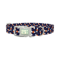 Halloween Bones Dog Collar - plastic silver