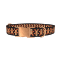 Gothic Gingerbread Dog Collar - metal rose gold