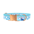 Arctic Mountain Dog Collar - metal rose gold