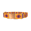 Mexican Tribal Star Dog Collar - metal rose gold
