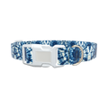 Spiral Tie Dye Dog Collar - plastic rose gold