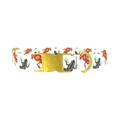 Colorful Frog Pattern Dog Collar - metal gold