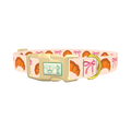 Croissant Bow Dog Collar - plastic gold