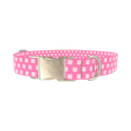 Shamrock Pattern Dog Collar - metal gold