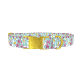 Tropical Orchid Dog Collar - metal gold