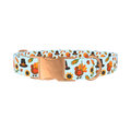 Thanksgiving Turkey Dog Collar - metal rose gold