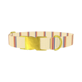 Hexagon Stripe 8870488211671 Dog Collar - metal gold