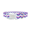 Geometric Chevron Dog Collar - plastic rose gold