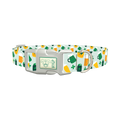 St. Patrick's Day Cheers Dog Collar - plastic silver