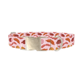 Sausage Pattern Dog Collar - metal silver