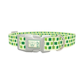 Four Leaf Clover Dog Collar - plastic silver