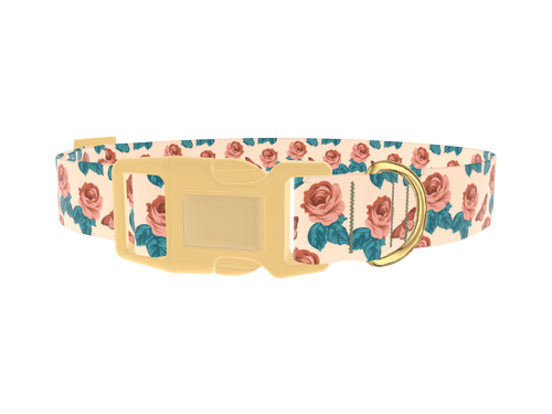 Rose Butterfly Dog Collar