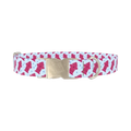 Pink Hydrant Dog Collar - metal silver
