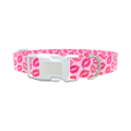 Valentine Kiss Dog Collar - plastic rose gold