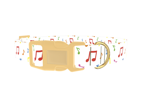 Music Note Dog Collar