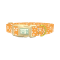 Yellow Blossom Dog Collar - plastic gold