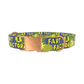 Comic Explosion Dog Collar - metal rose gold