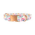 Retro Cassette Dog Collar - metal rose gold