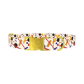 Geometric Abstract Dog Collar - metal gold