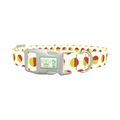 Geometric Polka Dot Dog Collar - plastic silver