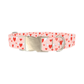 Flying Heart Dog Collar - metal silver