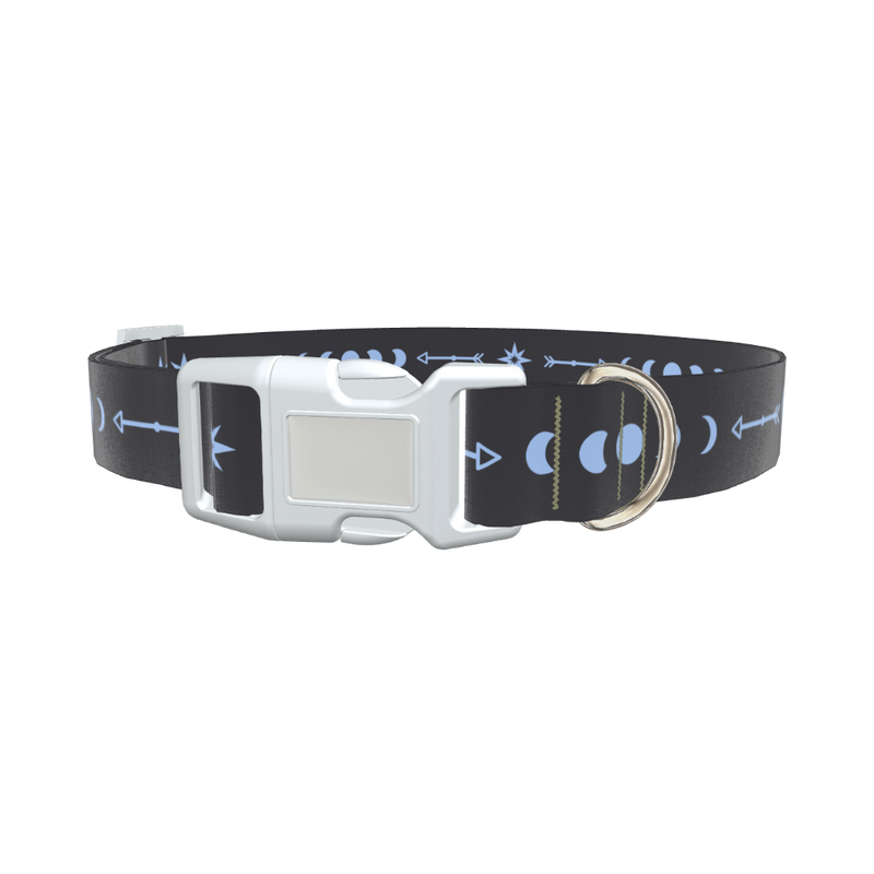 Mystic Moon Dog Collar - plastic gold