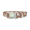 Autumn Bunny Dog Collar - plastic silver