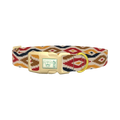 Tribal Rhombus Star Dog Collar - plastic gold