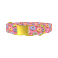 Colorful Donut Dog Collar - metal gold