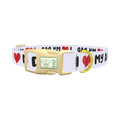I Love My Dad Dog Collar - plastic gold