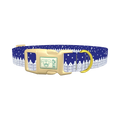 Christmas Night Town Dog Collar - plastic gold