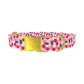 Cherry Picnic Dog Collar - metal gold