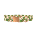 Baseball Pattern Dog Collar - metal rose gold