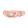 Flying Heart Dog Collar - plastic rose gold